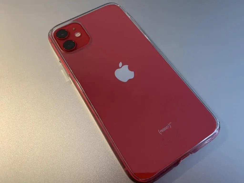Product red iphone 11