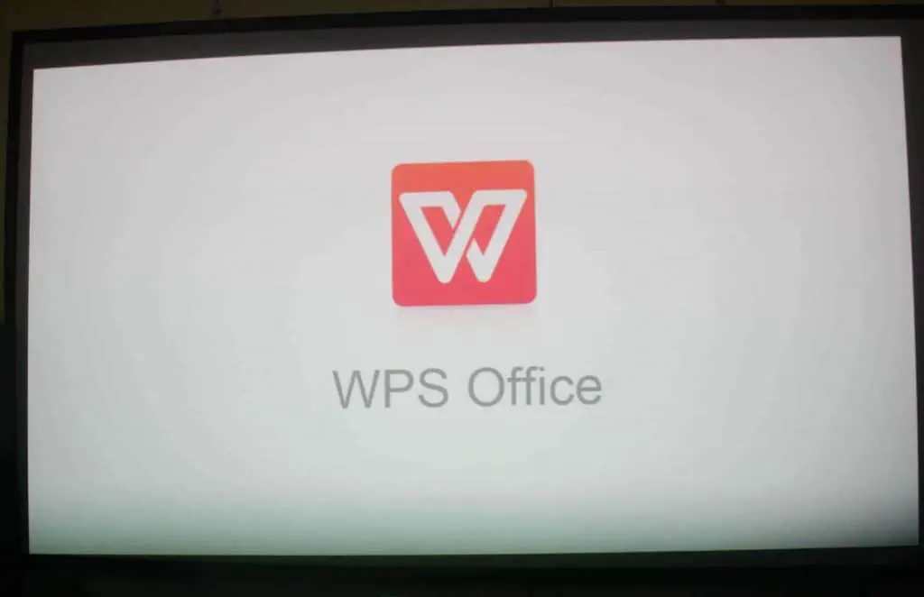 WPS Office software in Xgimi H2