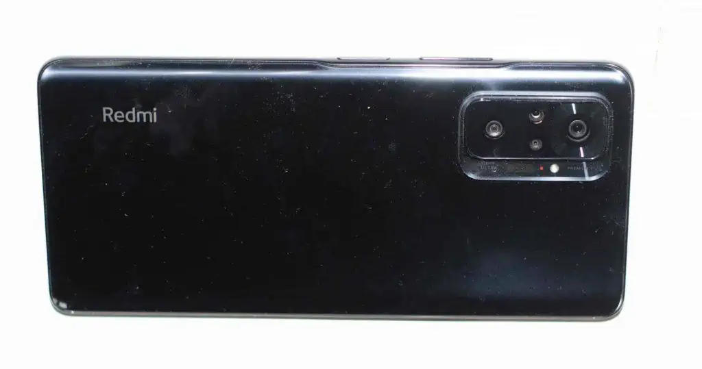 Back side of Redmi Note 10 pro